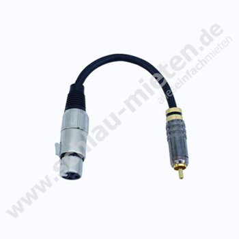 Cinch-XLR-Patch XLRfemale Mono mieten