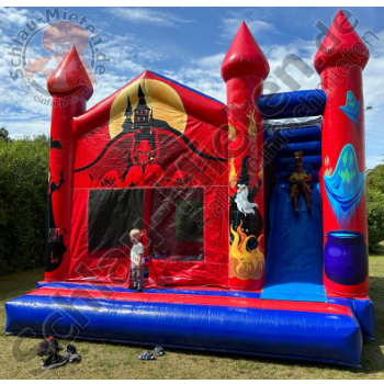 Hüpfburg 25m² Monsterburg mit Rutsche mieten