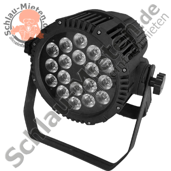 PAR-LED 18x15W IP65 RGBAW+UV mieten bei Schlau-Mieten.de