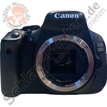 Camera Canon EOS 600D mieten bei Schlau-Mieten.de