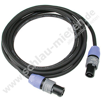 Speakon Kabel mit Neutrik-Stecker 3m mieten