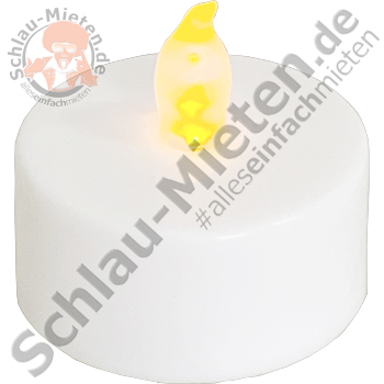 LED Teelicht mieten bei Schlau-Mieten.de c/o MDP EventLogistik, Inhaber Jan Prager (