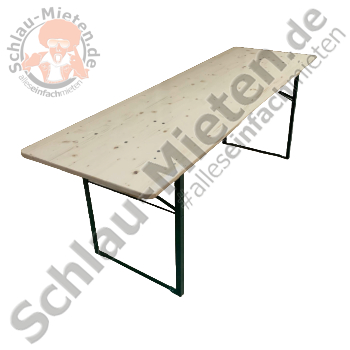 FZG-Tisch 220x70 mieten bei Schlau-Mieten.de