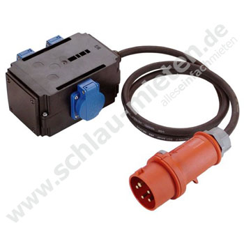 CEE 16A - Schuko-Verteiler 5m mieten bei Schlau-Mieten.de
