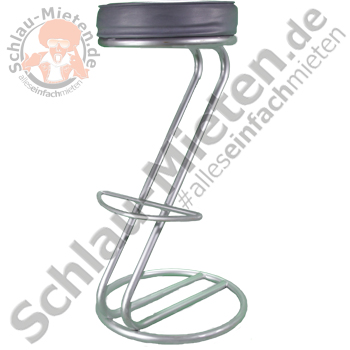 Barhocker Z-Style Alcantra Grau mieten bei Schlau-Mieten.de