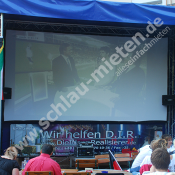 Leinwand Spanntuch 3m x 5,4m mieten