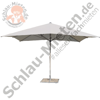 Sonnenschirm 4m x 4m mieten bei Schlau-Mieten.de
