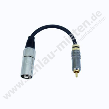 Cinch-XLR-Patch XLRmale Mono mieten