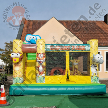 Hüpfburg 25m² Safari Park mieten
