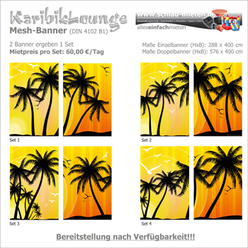 KaribikLounge Mesh mieten bei Schlau-Mieten.de c/o MDP EventLogistik, Inhaber Jan Prager (