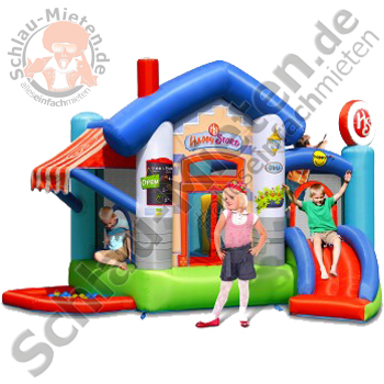 Hüpfburg 12,16m² Happy Store mieten