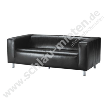 LederCouch Chill schwarz mieten bei Schlau-Mieten.de