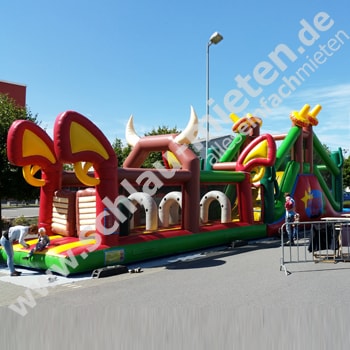 Hüpfburg 72m² Western-Parcours mieten