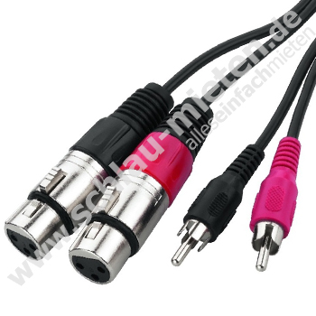 Cinch-XLR-Patch XLRfemale Stereo mieten