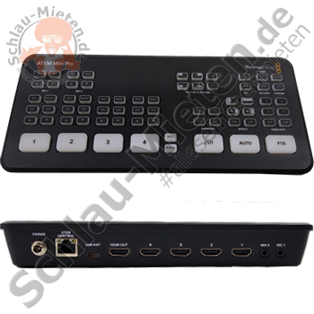 Mischer Blackmagic Design ATEM Mini Pro mieten bei Schlau-Mieten.de