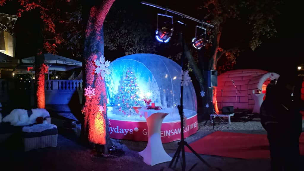 Schneekugel für Foto Aktion mieten bei Crypton Event GmbH (GF Jörg Cziesla)