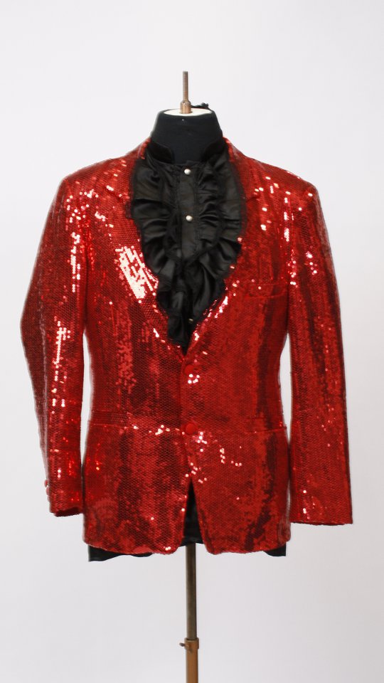 Silvester- Fantasy – Glamour Outfit – Herren – Rot (Sakko und Hemd) mieten