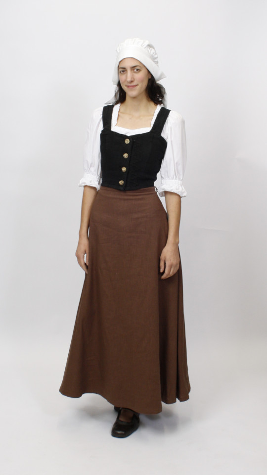 Magd – Mittelalter – Ratsherrenball Outfit (Mieder und Haube) mieten