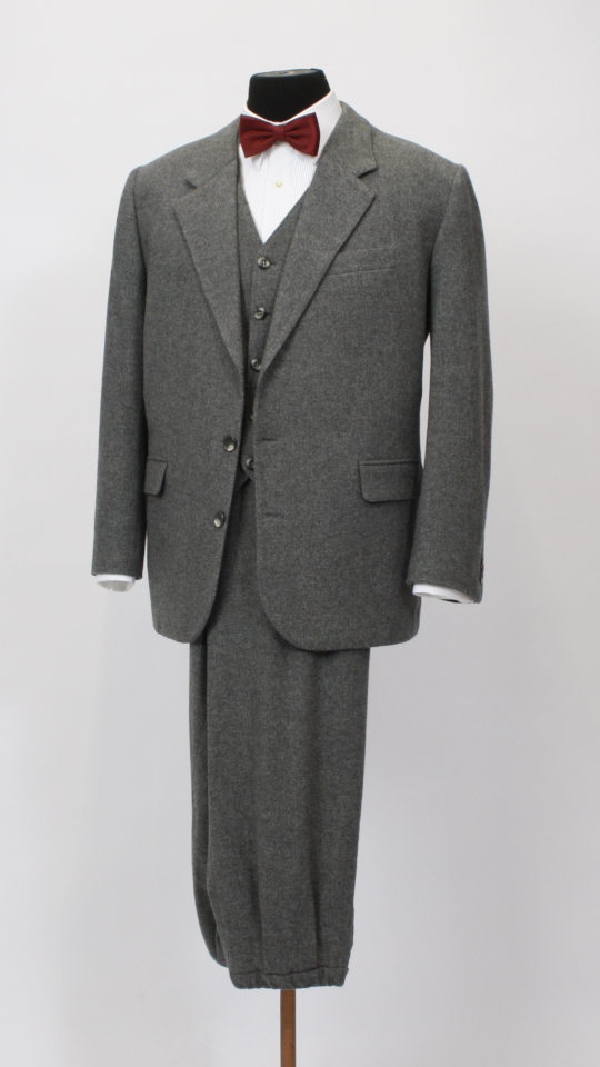 20er-30er Jahre Outfit – Herren – Grau (Weste und Schiebermütze) mieten