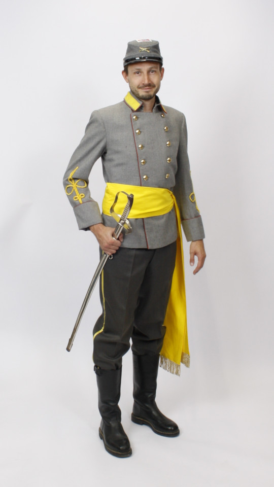Südstaaten Uniform – Amerika – Herren (Jacke, Hose, Schärpe und Kappe) mieten