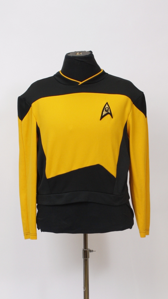 Star Trek – Raumschiff Enterprise – Schwarz-Gelb (Hemd und Brosche) mieten