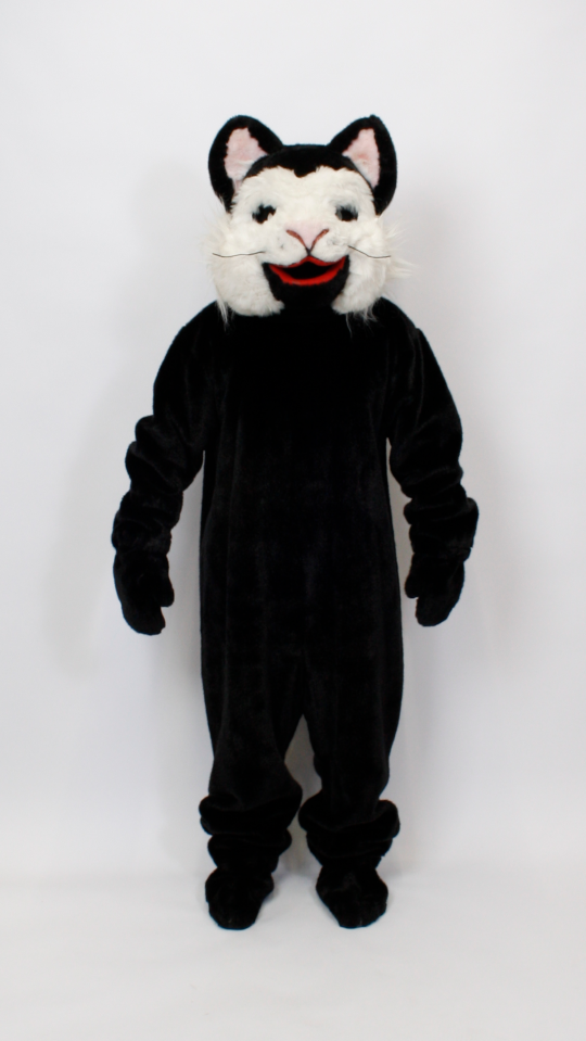 Katze Outfit (Overall, Kopf, Gamaschen und Handschuhe) mieten
