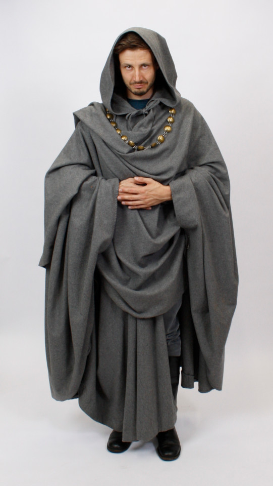 Mittelalter – Gelehrter – Weiser – Ratsherrenball Outfit (Cape und Kette) mieten