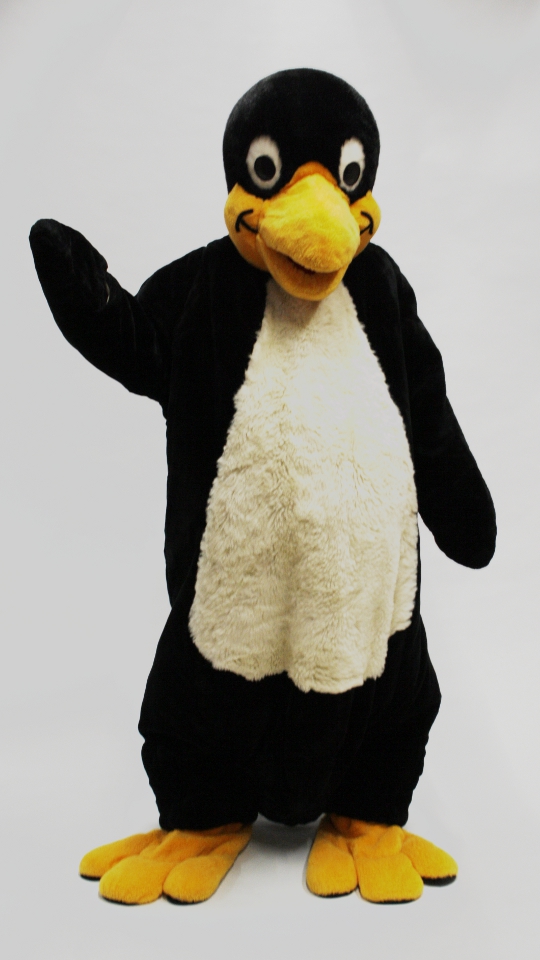 Pinguin Outfit (Overall, Kopf, Gamaschen und Handschuhe) mieten