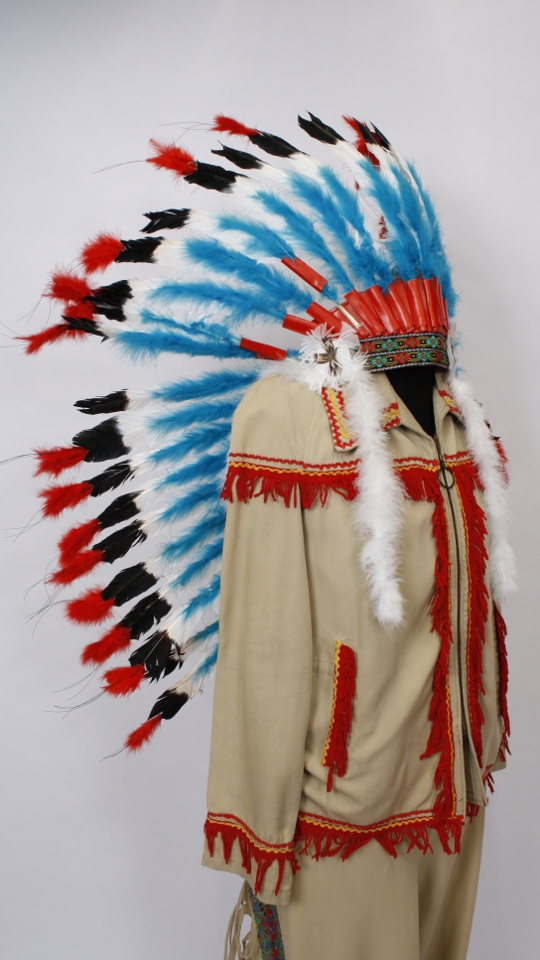 Indianer Outfit (Hemd, Hose und Federkopfschmuck) mieten
