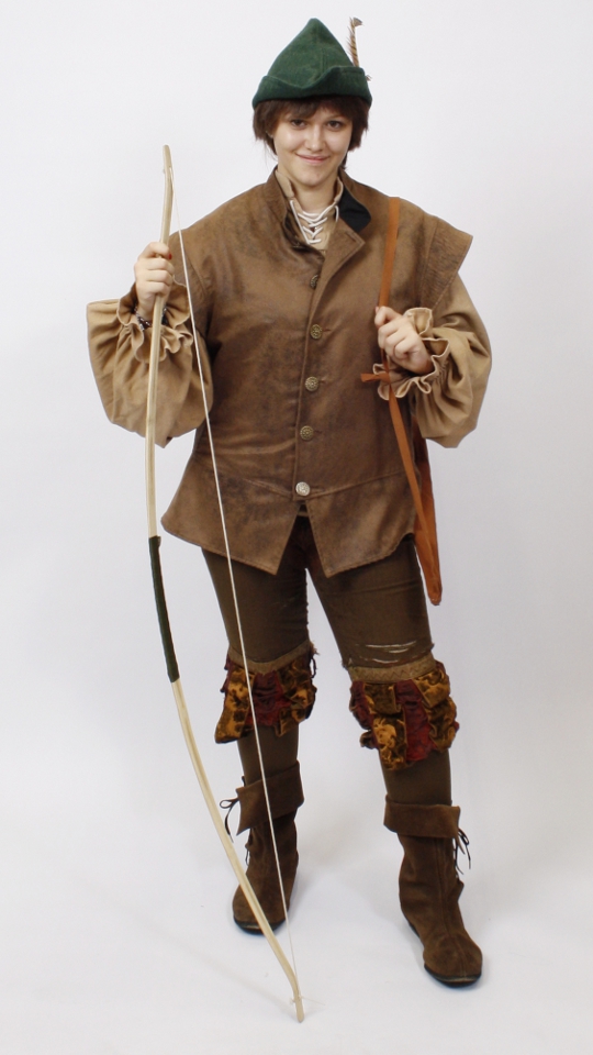 Robin Hood Outfit (Hemd und Hut) mieten