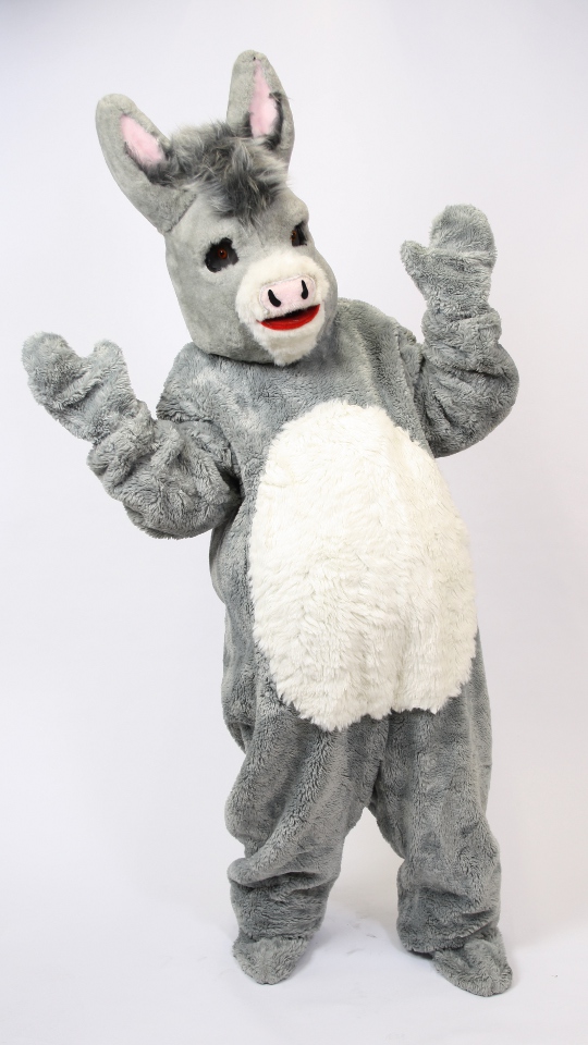 Esel Outfit (Overall, Kopf, Gamaschen und Handschuhen) mieten