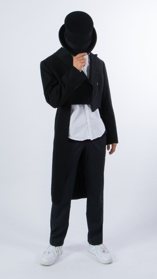 Jahrhundertwende Outfit – Herren – Schwarz (Jacke und Hose) mieten