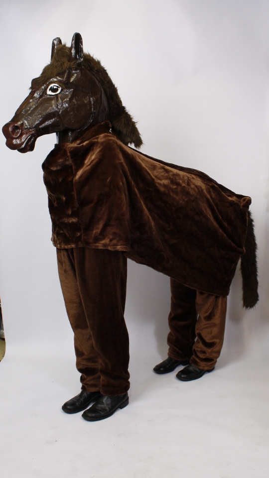 Pferd – 2 Personen Outfit (2 Hosen, Körper und Kopf) mieten