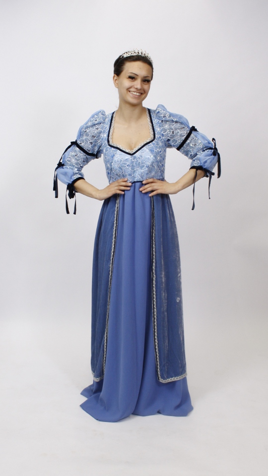 Empire – Historisches Outfit – Damen (Kleid, Pompadure und Diadem) mieten