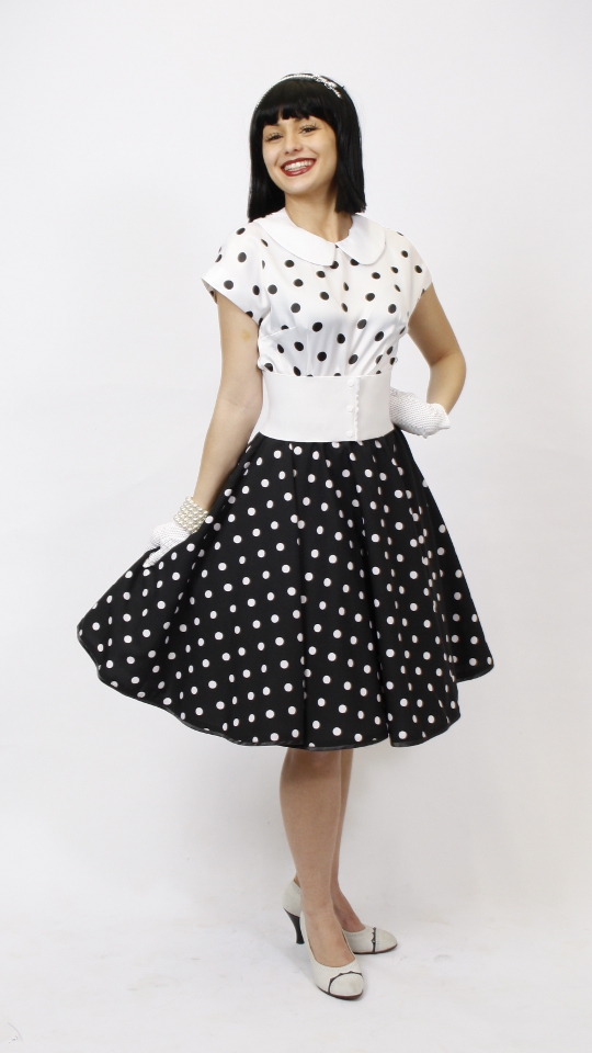 50er Jahre Outfit – Damen (Rock und Petticoat) mieten