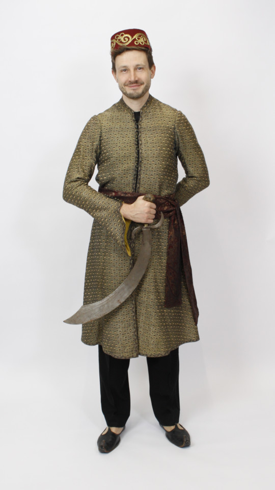 Maharadscha – Inder – 1001 Nacht Outfit (Kaftan und Fez) mieten