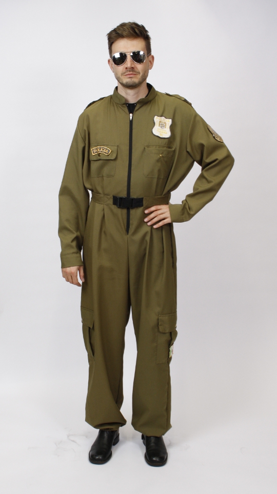 Flieger – Rennfahrer Outfit (Overall und Brille) mieten