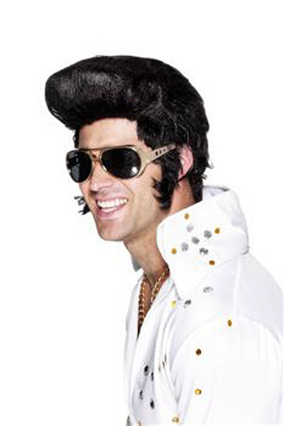 Elvis-Brille – Accessoires – Gold oder Silber (Brille) mieten