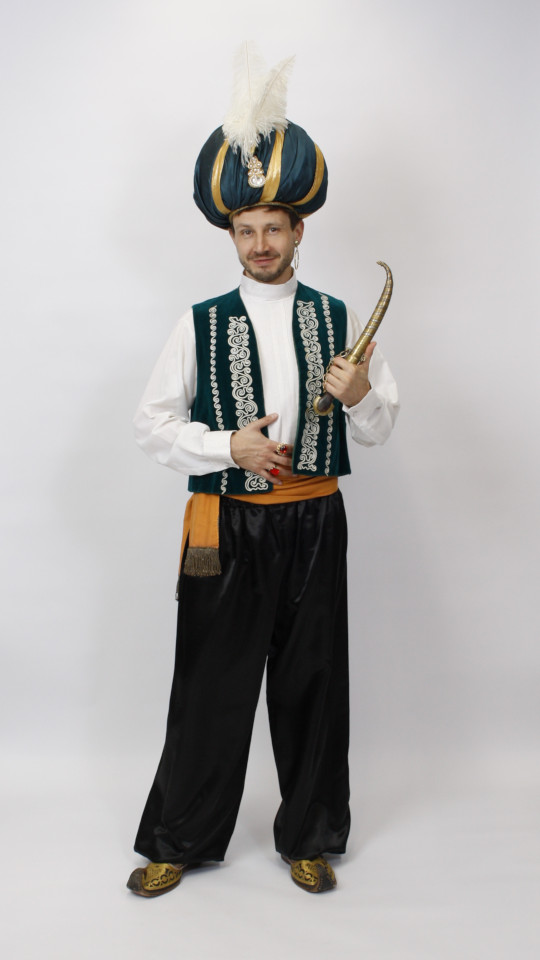 Sindbad – Aladin – Alibaba Outfit (Weste und Schärpe) mieten