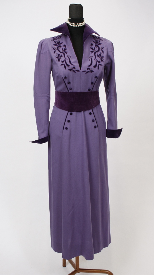 30er-40er Jahre Outfit – Damen (Kleid, Gürtel und Kette) mieten