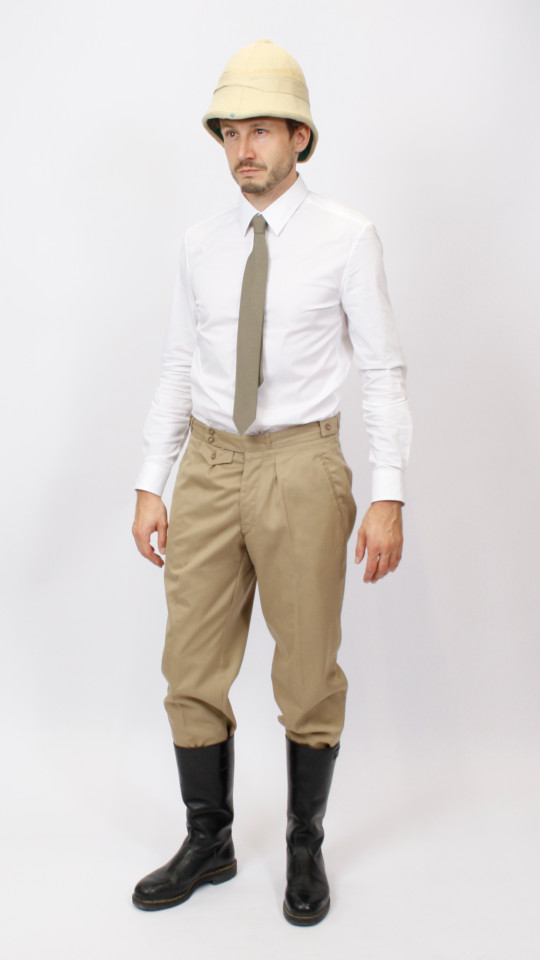 Safari Outfit – Antik (Hemd und Helm) mieten