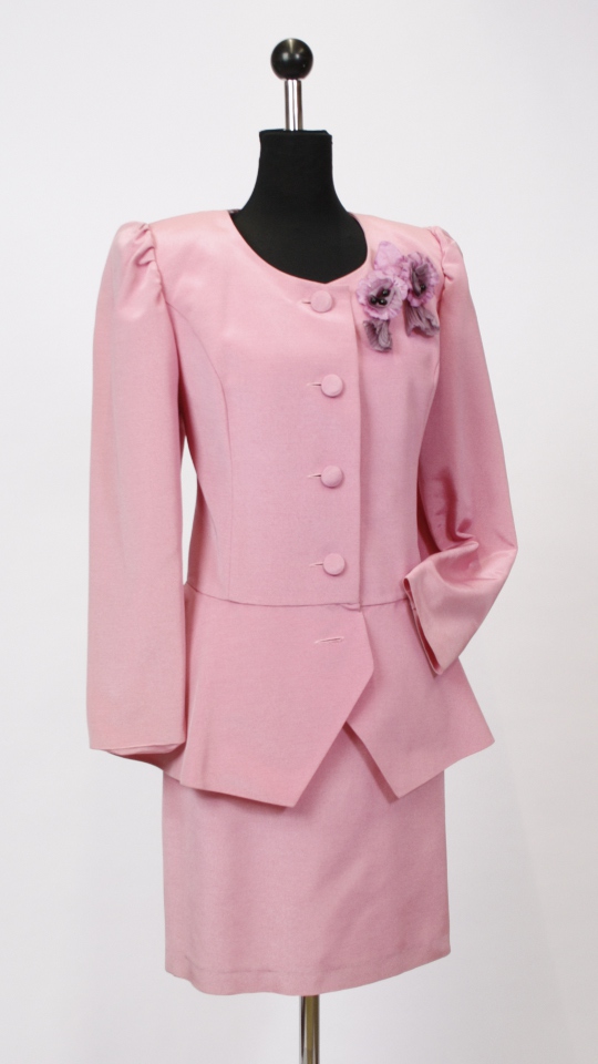 80er Jahre Kostüm Rose´ (Jacke und Rock) mieten