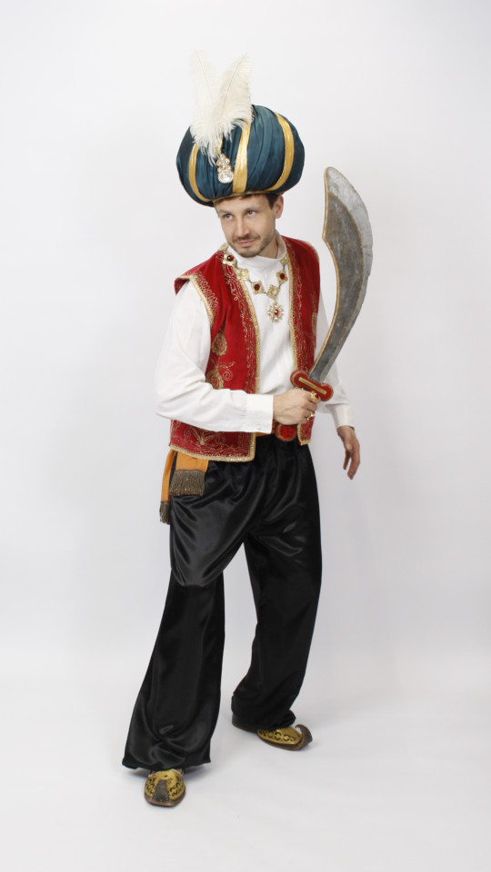 Orientale – 1001 Nacht – Aladin – Sinbad Outfit (Weste und Schärpe) mieten