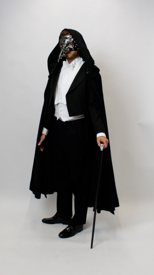 Schnabelmaske Venedig – Accessoires – Dunkelgrau (Schnabelmaske) mieten