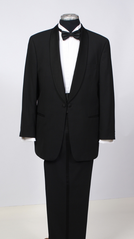 Smoking (Jacke, Hose, Hemd, Fliege, Kummerbund, Manschettenknöpfe, Hosenträger) mieten