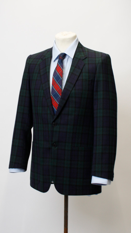 60er Outfit – Herren – Grün-Blau (Sakko, Hemd und Krawatte) mieten