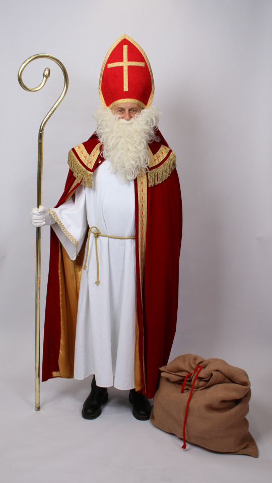 Nikolaus mit Samtmantel mieten