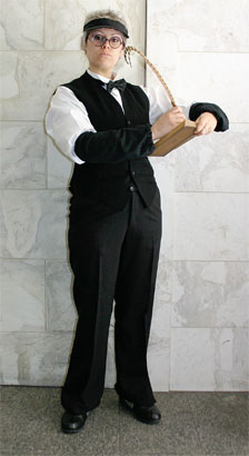 Buchhalter (Weste und Schirmmütze) mieten