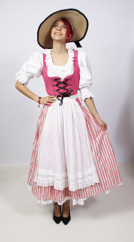 Monaco – Tracht – Damen (Kleid, Unterrock, Bluse, Schürze, Hut und Schuhe) mieten