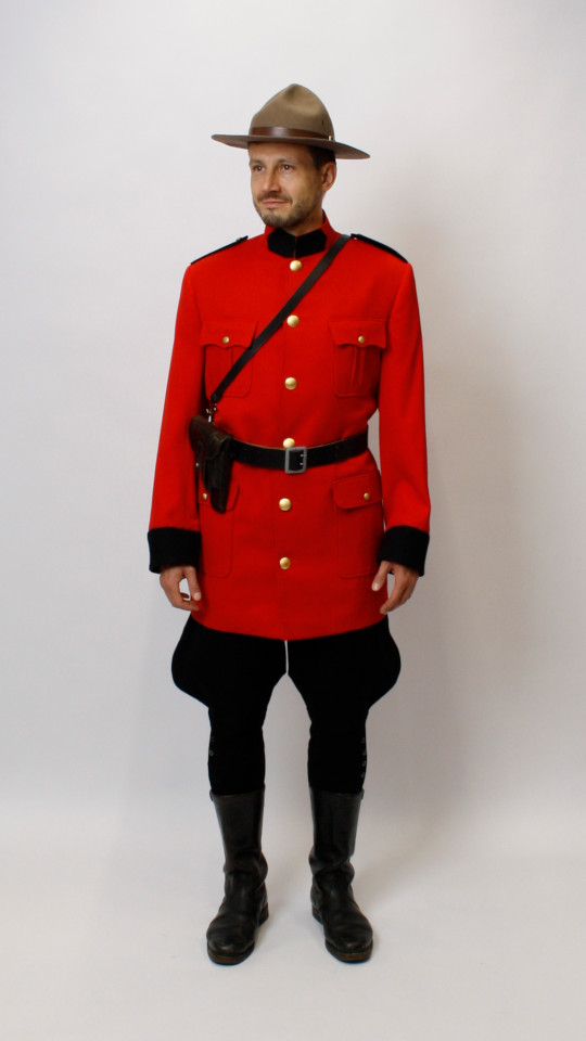 Kanadischer Polizist Uniform (Jacke und Hut) mieten